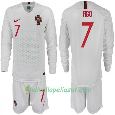 Jalkapallo Pelipaidat Portugali FIGO 7 Lasten World Cup 2018 Vieraspaita Pitkähihainen